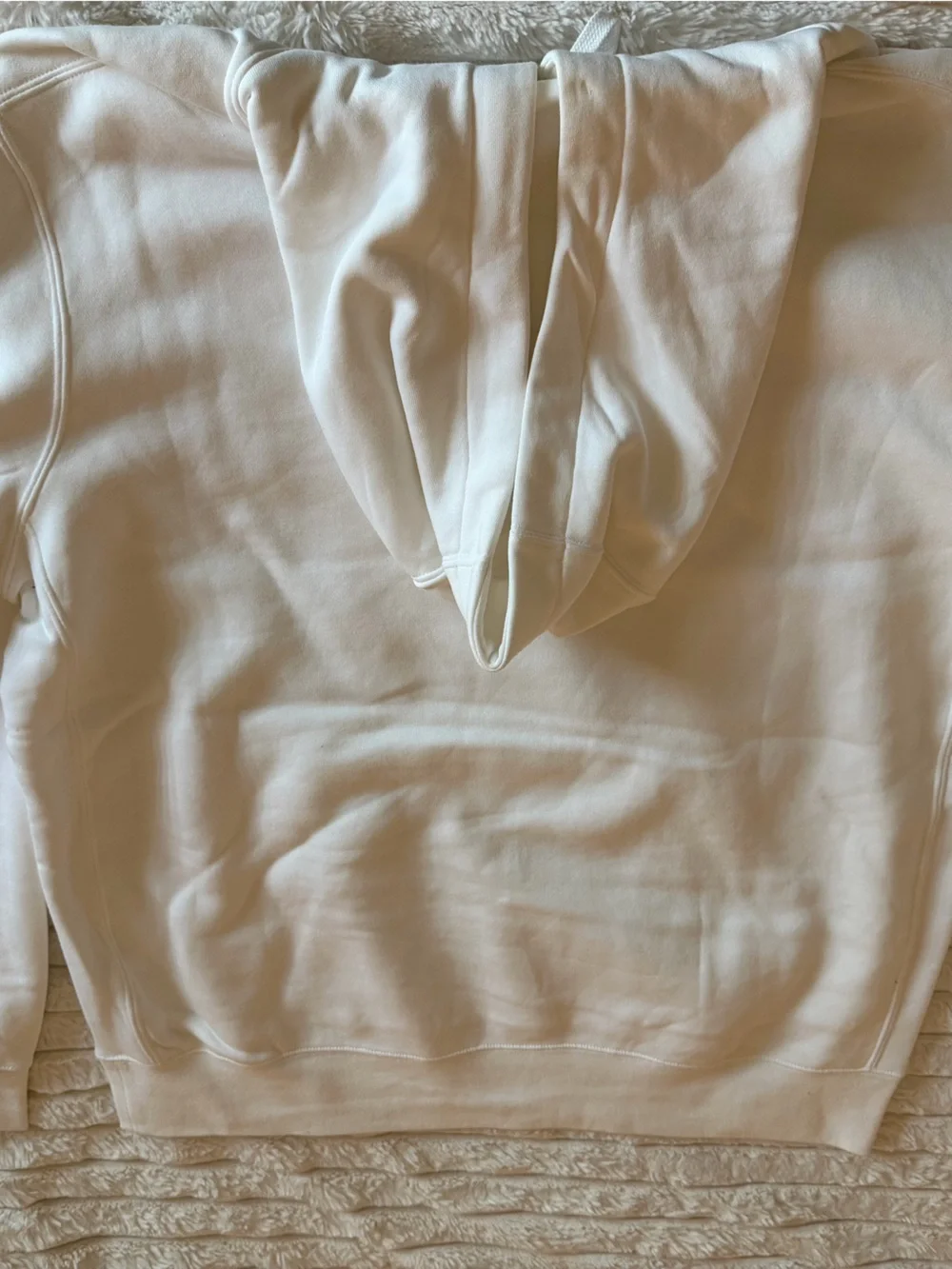 Nike White Penn State Crewneck Hoodie with Navy Accents